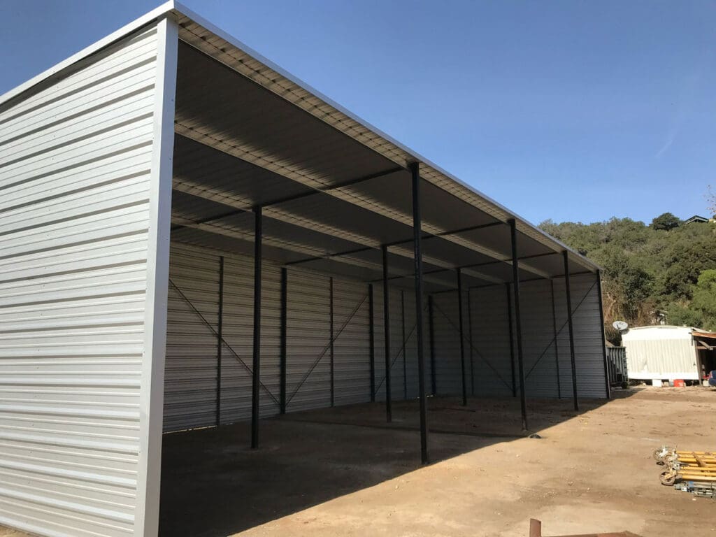 Large metal building built by True West Construction